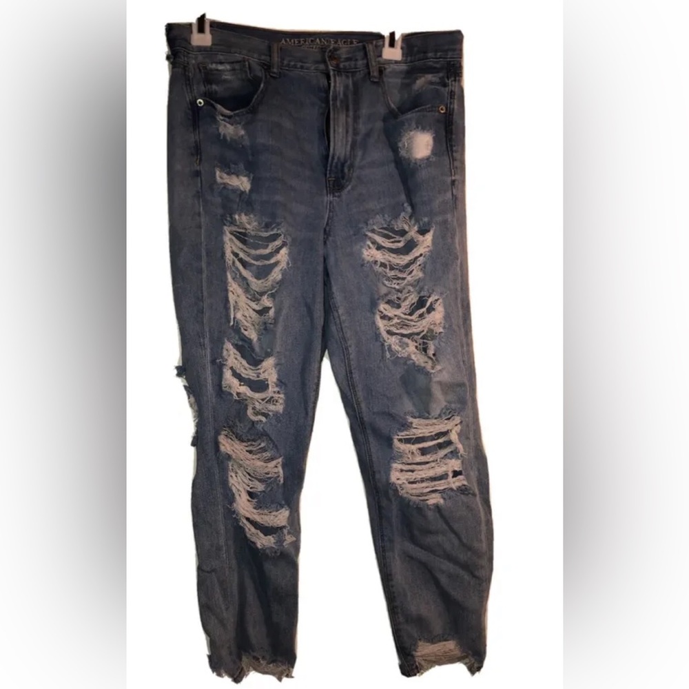 American eagle destroyed jeans size 12 short